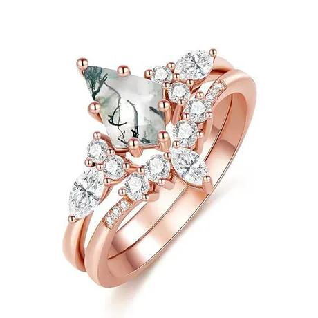 bs3_78_974093649246.jpg Two Tone Moon Spider Web And Coffin Ring Set - 图片 1