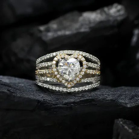 bs5_121_825105244502.jpg Twisted Heart Halo Engagement Ring Set 2PCS - 图片 1