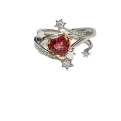 bs5_142_973190422879.jpg Luna Astra Two Tone Star Sun And Moon Ring Set - 图片 1