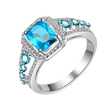 bs5_146_567508051294.jpg Custom Halo Radiant Bridal Ring Set Wave Design Enhancer - 图片 1