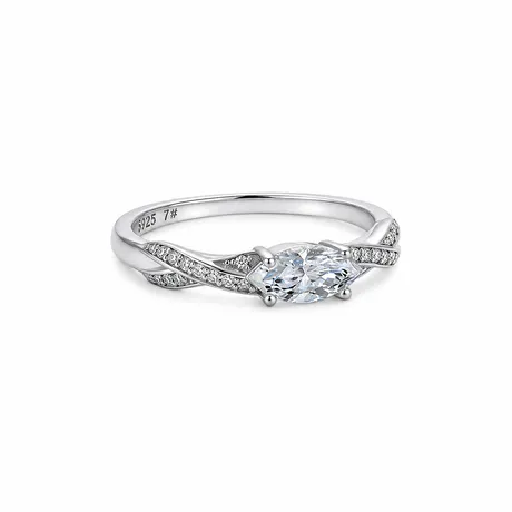 er4_111_1066326869989.jpg Three Stone Wave Twisted Engagement Ring Sterling Silver - 图片 1