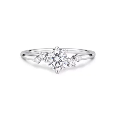 er5_127_866539198572.jpg Heartbeat Engagement Ring With Heart Cut Center Stone - 图片 1