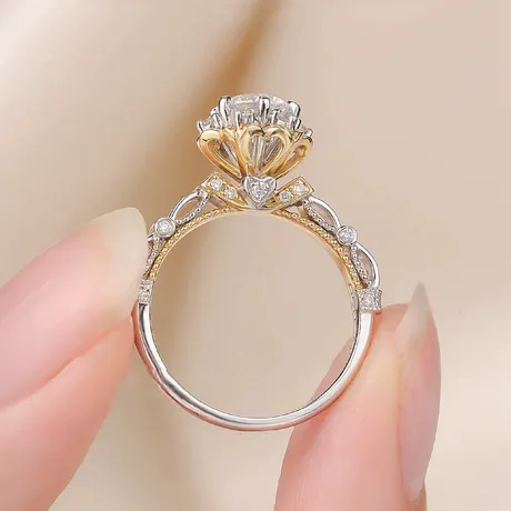 er5_137_800383817797.jpg Luna Astra Two-Tone Twist Pave Aquarius Zodiac Ring - 图片 1