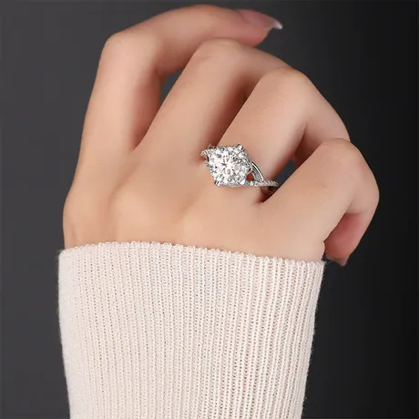 er5_143_765024359955.jpg Classic Infinity Twist Round Engagement Ring - 图片 1