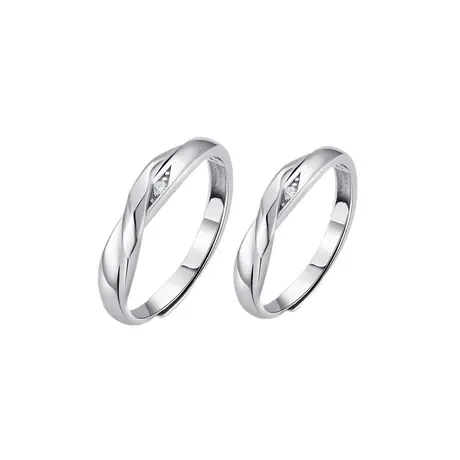 na_108_1047337425428.jpg Minimalist Twist Wedding Ring With Stone For Women - 图片 1