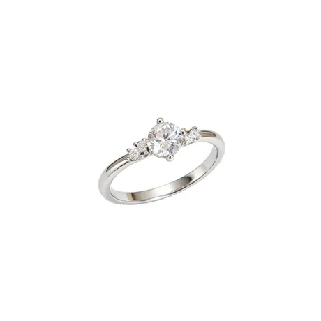 na_116_1058488512558.jpg Minimalist Round Cut Engagement Ring Sterling Silver - 图片 1