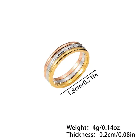na_161_1001298286097.jpg Two Tone Women S Double Band Wedding Ring With Stone - 图片 1