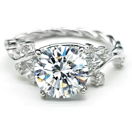 na_177_846179095414.jpg Twisted Leaf Vine Oval Cut Engagement Ring Set - 图片 1