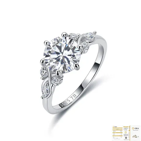 na_179_1060448368381.jpg Twisted Oval Cluster Engagement Ring Sterling Silver - 图片 1