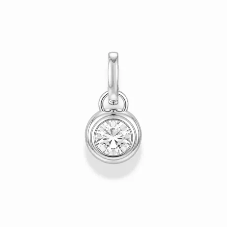 na_180_1067936425670.jpg Move My Way No Excuses Enamel Silver Kettlebell Charm - 图片 1