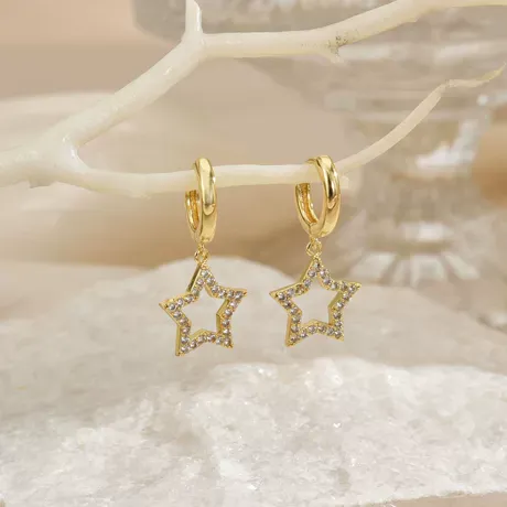 na_189_940445202634.jpg Move My Way Victory Star Charm 18k Gold Plated - 图片 1