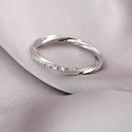 na_19_815885057502.jpg Intertwined Pave Wedding Band For Women Sterling Silver - 图片 1