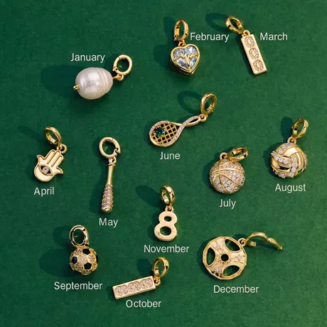 na_215_1064282683545.jpg Move My Way Custom Birthstone Tennis Racket Charm 18k Gold Plated - 图片 1