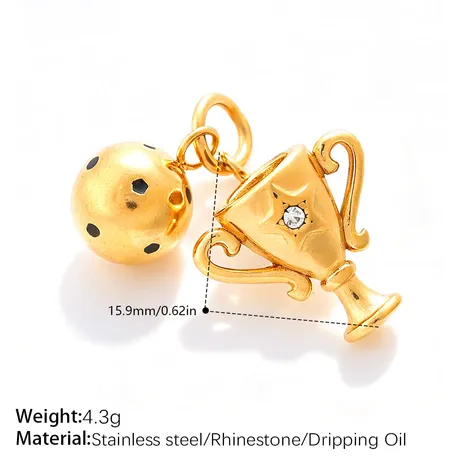 na_223_1052071814834.jpg Move My Way Clip On Star Trophy Charm 18k Gold Plated - 图片 1