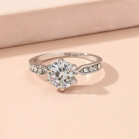 na_270_917206519850.jpg Parallel Meet Black Bypass Round Cut Promise Ring - 图片 1