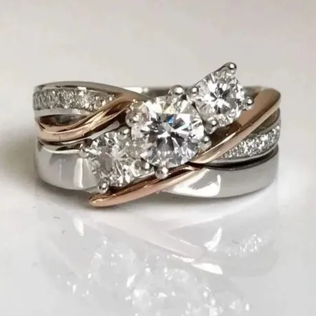 na_278_848570816582.jpg Parallel Meet Two Tone Custom Engraving Marquise Birthstone Ring - 图片 1