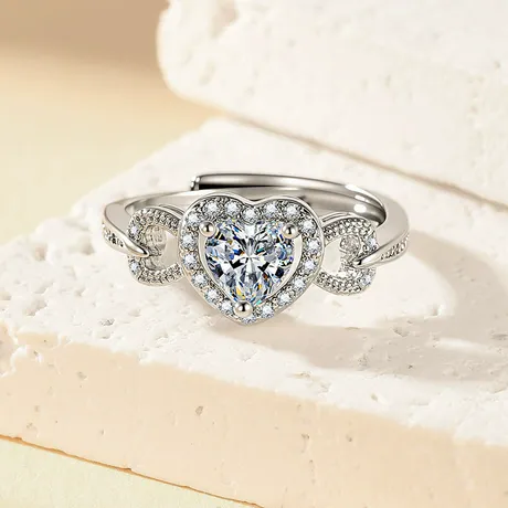 na_289_1077506181199.jpg Two Tone Bypass Wavy Intertwined Heart Engagement Ring - 图片 1