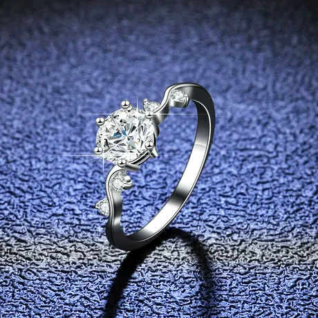 na_29_646455333125.jpg Vintage Milgrain Infinity Twist Heart Engagement Ring - 图片 1