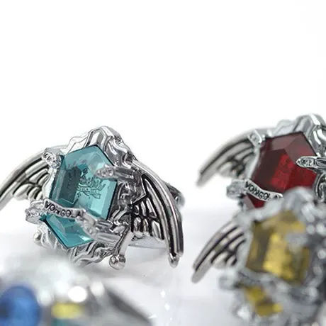 na_2_1013349832103.jpg Gothic Black Coffin Cut Halo Wing Ring Sterling Silver - 图片 1