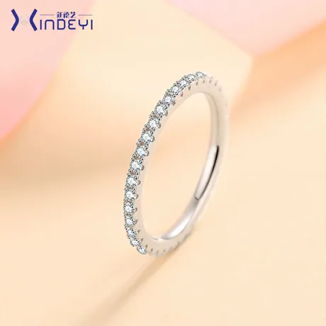 na_34_640097596665.jpg Custom Double Row Round Cut Eternity Wedding Band - 图片 1