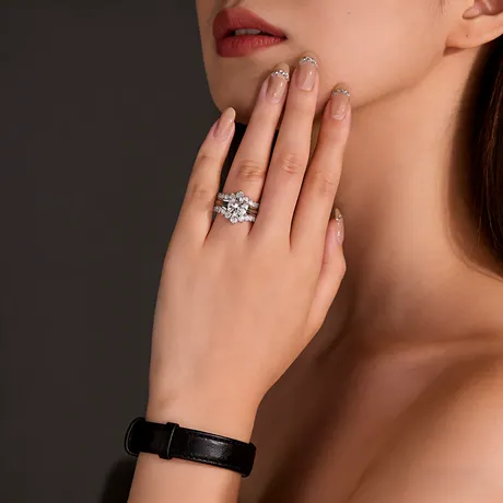 na_37_947531853725.jpg Nature Inspired Crossover Round Marquise Bridal Set - 图片 1