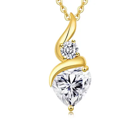 na_84_1002175635768.jpg Custom Minimalist Twist Heart Birthstone Necklace - 图片 1