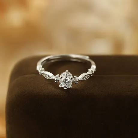na_94_899949265716.jpg Custom Twist Oval Cut Butterfly Engagement Ring Sterling Silver - 图片 1
