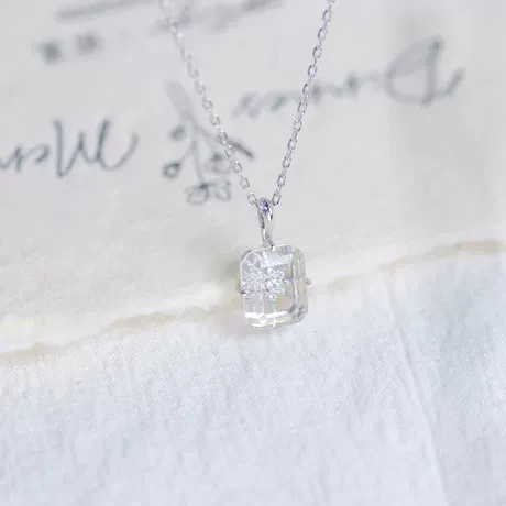 nk2_58_1009685226194.jpg Natural Clear Quartz Starburst Pendant Necklace - 图片 1