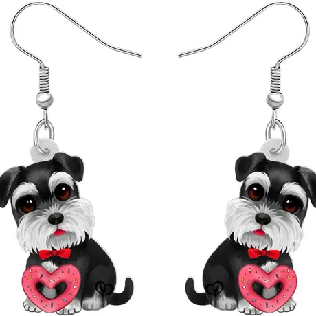 nk3_106_999072698042.jpg Petland Custom Schnauzer Necklace With Heart Birthstone - 图片 1