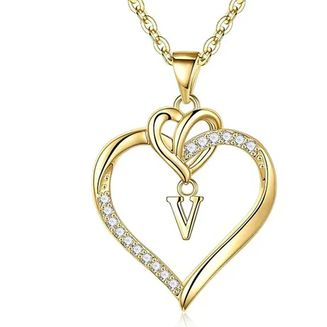 nk3_107_851316002128.jpg Custom Heart Mother And Daughter Necklace Set - 图片 1
