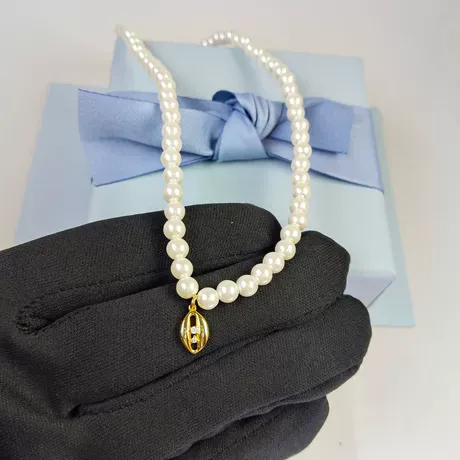 nk3_70_946906649733.jpg Everyday "Andy" Style Pearl Necklace With Irregular Gold Disc - 图片 1