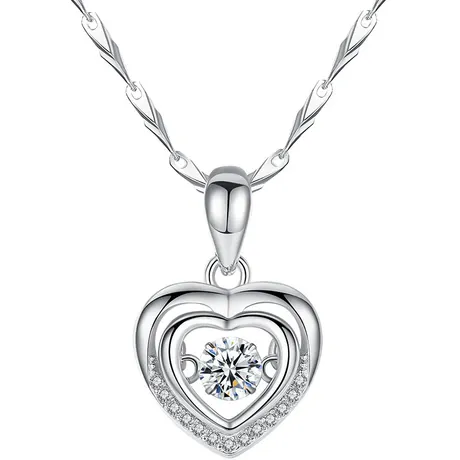 nk3_95_995192342841.jpg Petland Custom Shih Tzu Heart Necklace With Birthstone - 图片 1