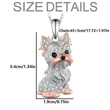 nk4_110_915951536552.jpg Petland Custom Birthstone Yorkshire Terrier Necklace - 图片 1