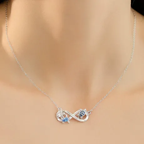 nk4_138_827712317953.jpg Custom Engraved Double Infinity Heart Necklace - 图片 1