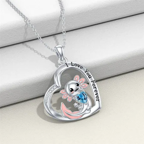 nk4_147_914703311972.jpg Hug Me Custom Birthstone Highland Cow Heart Necklace - 图片 1