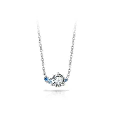 nk5_156_1068245776037.jpg Custom Double Heart Necklace With Birthstone - 图片 1