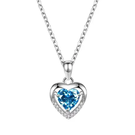 nk5_174_987345693557.jpg Custom Classic Infinity Heart Birthstone Necklace - 图片 1
