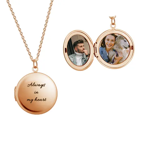 nk6_190_873973613560.jpg Custom Engraved Hollow Four Leaf Clover Photo Necklace - 图片 1