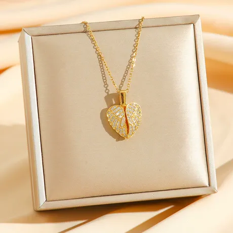 nk6_220_846455067738.jpg Angel Wings Custom Photo Necklace Sterling Silver - 图片 1