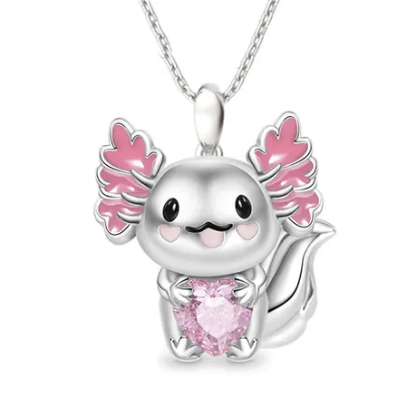 nk7_233_679756523681.jpg Hug Me Custom Birthstone Cute Dog Pendant Necklace - 图片 1