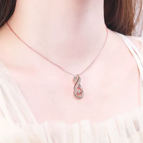 nk7_235_645016916489.jpg Infinity Scroll Pattern Custom Birthstone Necklace - 图片 1