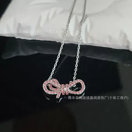 nk7_239_856075100935.jpg Two Tone Thorns Infinity Necklace With Black Stones - 图片 1