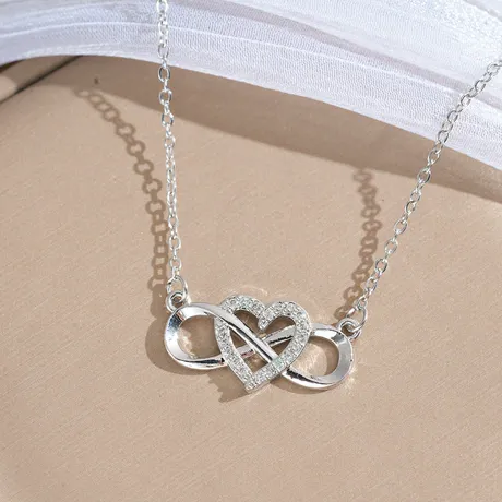 nk7_254_1052565598945.jpg Custom Infinity Heart Necklace With Birthstone - 图片 1