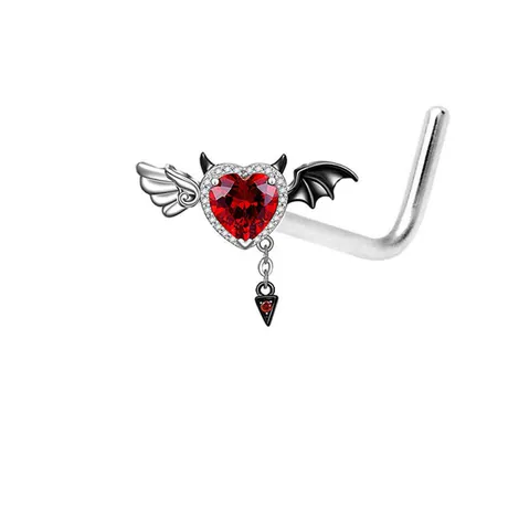 nk7_256_737765212180.jpg “Angels And Demons” Wing Heart Necklace - 图片 1