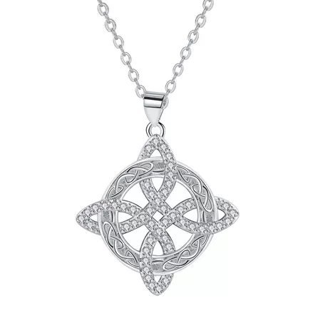nk7_268_775659923388.jpg Compass Pendant Necklace Sterling Silver - 图片 1