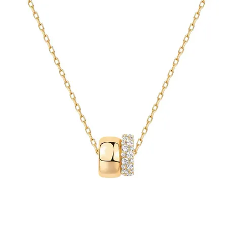 nk7_269_975615007481.jpg Dome Style Round Cut Rondelle Necklace - 图片 1