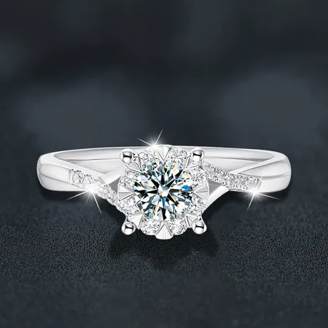 p10_886951776235.jpg Twist Marquise Cut Sterling Silver Ring - 图片 1