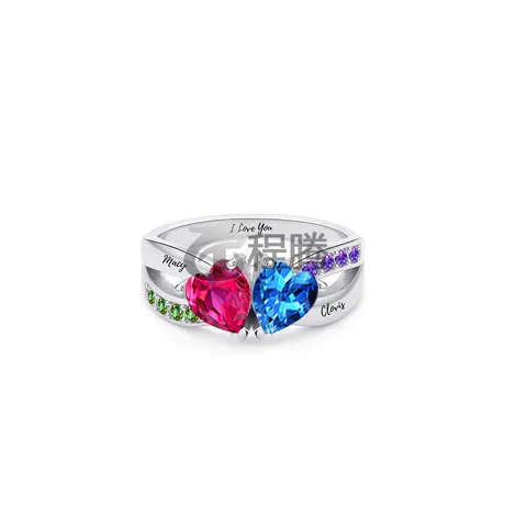rg10_276_1013013535022.jpg Petland Custom Lop Bunny Engraved Ring With Birthstone - 图片 1