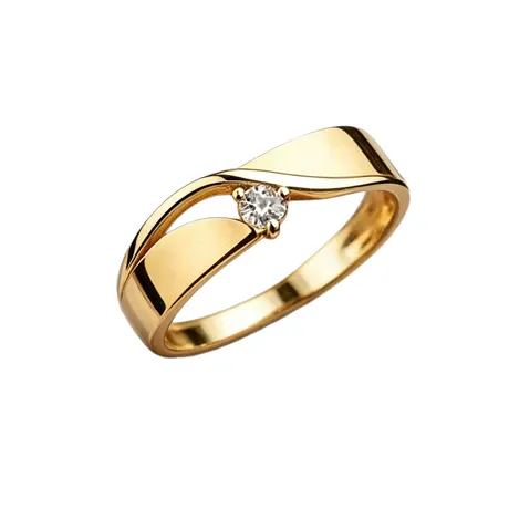 rg5_125_1050607474943.jpg Parallel Meet Gold Men's Bypass Wedding Band - 图片 1