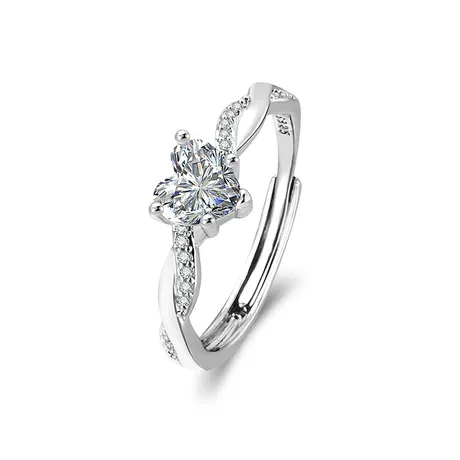 rg5_128_1027465827941.jpg Minimalist Twist V-Shape Pavé Heart Promise Ring - 图片 1